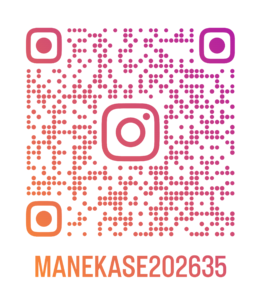 お金を学んで賢く稼ぐチャンネル【まねかせ】Instagram　QRコード【サポスル】